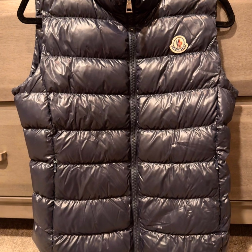Moncler Dark Blue Quilted Vest